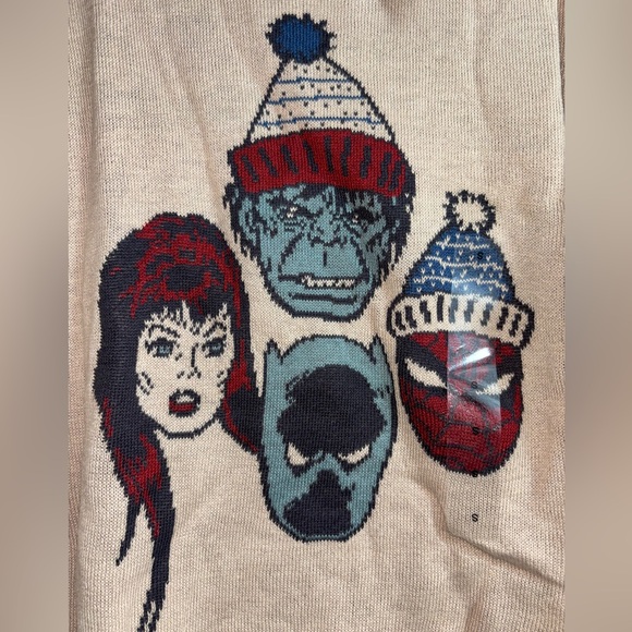 Disney 100 Marvel Superheroes Kids Unisex Boys Ugly Sweater - Picture 3 of 14